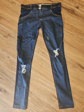 Freddy Skinny Low Rise Distressed Jeans Sz 2
